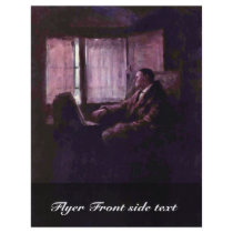 Painting Lovers By Grigorescu Nicolae Custom Flyer