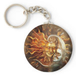 Painting : Lunar Loves Solar Key Chain