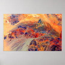 Painting: Mountains & Waterfall: Print
