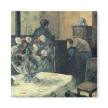 Painting of an Interior at Rue Carcel - 1881 magnets