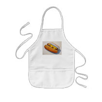 Painting of Hot Dog with Mustard: Kids' Apron
