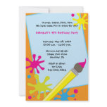 Painting Party Easel Invitations