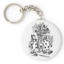 Painting The Roses Red Keychain