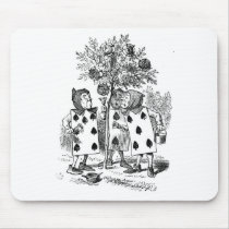 Painting The Roses Red Mouse Pads