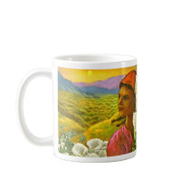 Painting Woman With Cala Lilies Art - Multi Mugs