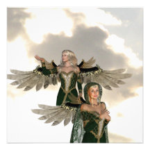 Pair of Angels  Invitations