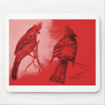 Pair of Cardinals Mousemats