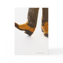 Pair of cowboy shoes greeting card