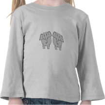 Pair of Cute Elephants. Couple. T-shirt