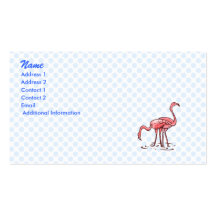 Pair of Flamingos Business Cards