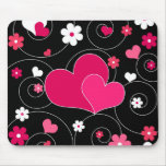 Pair of hearts mouse mats