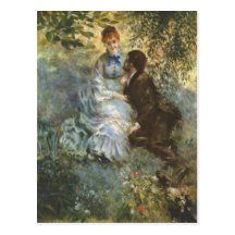 Pair of Lovers by Pierre Renoir Postcard