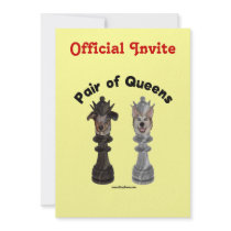 Pair of Queens Chess Dogs