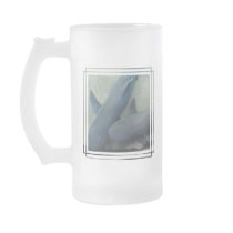 Pair of Sharks Frosted Beer Mug