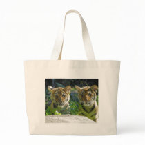 Pair of Tiger Cubs Portrait Bag