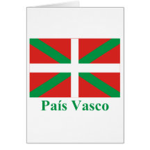 País Vasco (Euskadi) flag with name Card
