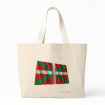 País Vasco (Euskadi) waving flag Canvas Bags