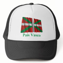País Vasco (Euskadi) waving flag with name