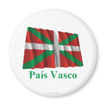 País Vasco (Euskadi) waving flag with name