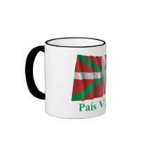 País Vasco (Euskadi) waving flag with name Mug