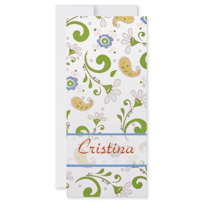 Paisle's Garden Rack Card by myhome71