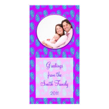 Paisley 2 personalized photo card