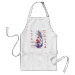 Paisley Cat in Blue & Purple Aprons