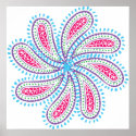 Paisley Flower posters