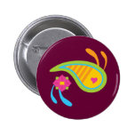 Paisley Fun Pinback Button