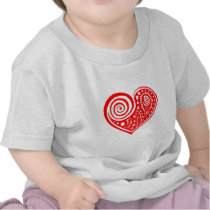 Paisley Heart /blk Tees