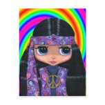 Paisley Hippie Doll Postcard