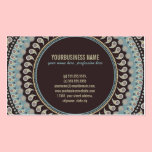 Paisley Mandala - decorative, spiritual business cards