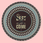 Paisley Mandala - the best is yet to come wall clocks