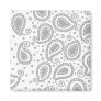 Paisley on White Refrigerator Magnet