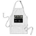 Paisley Patterns Black & White Apron