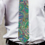 Paisley Peacock Colors Wedding Tie