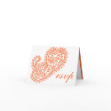 Paisley Wedding RSVP card