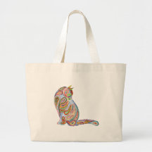 Paisleykatze Einkaufstasche