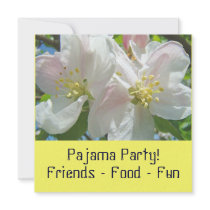 Pajama Party! Invitations Blossoms Sleepover Party