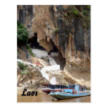 pak ou laos post card