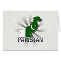 Pakistan Flag Map 2.0 Card