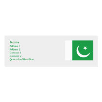 Pakistan - Skinny business cards