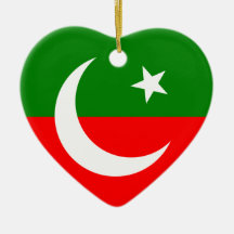 Pakistan Tehreek E Insaf, Colombia flag Christmas Tree Ornaments