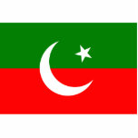 Pakistan Tehreek E Insaf, Colombia flag Photo Sculpture
