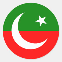 Pakistan Tehreek E Insaf, Colombia flag Sticker