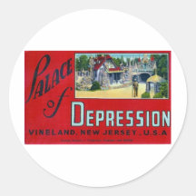 Palace of Depression Round Stickers