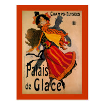 Palais De Glace, 1896 Art Nouveau Advertisement Postcards