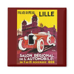 Palais Rameau - Lille - Automobile Ad - 1926 Magnets