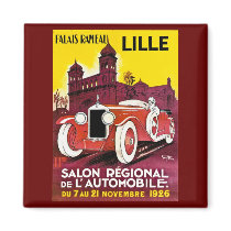 Palais Rameau - Lille - Automobile Ad - 1926 Magnets