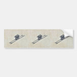 Palanquin or litter Ukiyo-e. Bumper Sticker